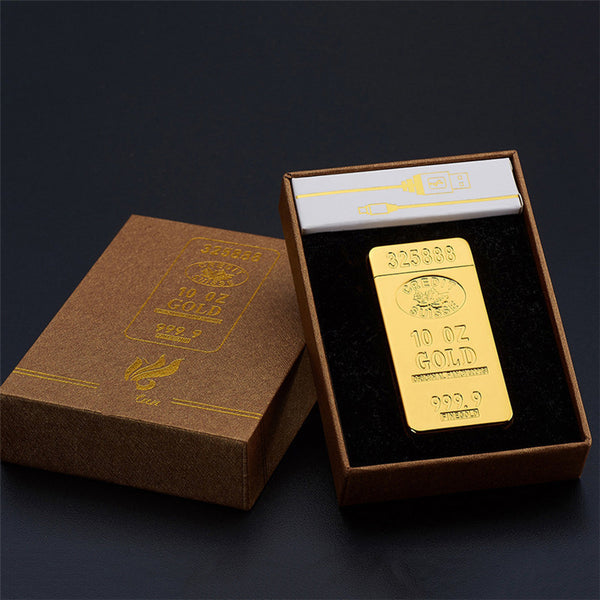 Gold Bars Electric Double Arc Lighter