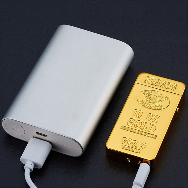 Gold Bars Electric Double Arc Lighter
