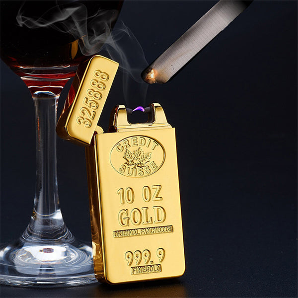 Gold Bars Electric Double Arc Lighter