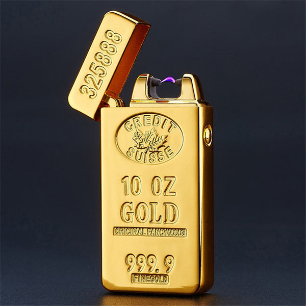 Gold Bars Electric Double Arc Lighter
