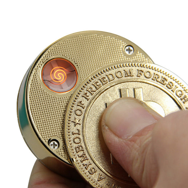 Novelty Bitcoin USB Lighters