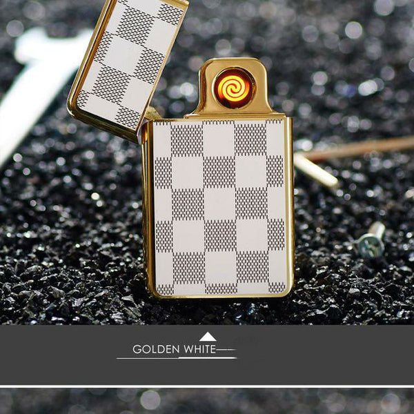 Two-Tone Luxury Plated USB E-Lighter