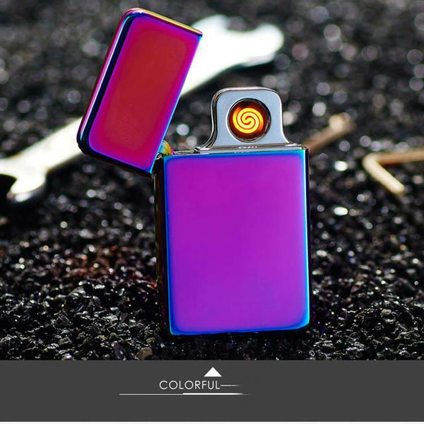 Two-Tone Luxury Plated USB E-Lighter