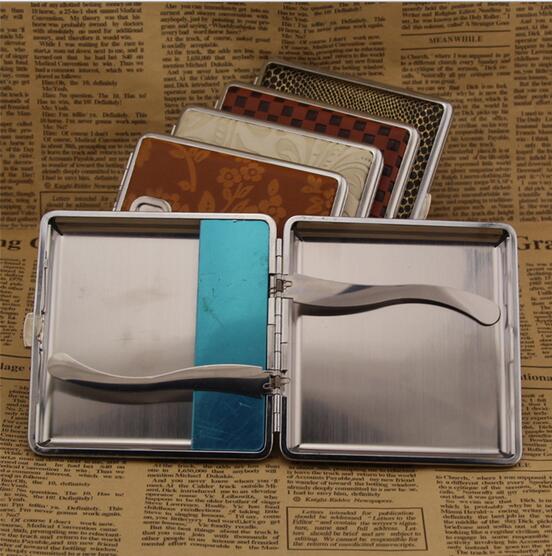 Portable Two In One Elegant Creative Leather Cigarette Lighter Case Holds  20 Cigarettes Individuality Cigarette Accessories