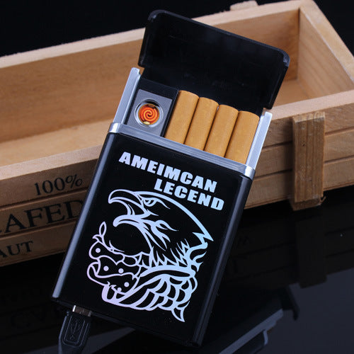USB Lighter & Cigarette Box