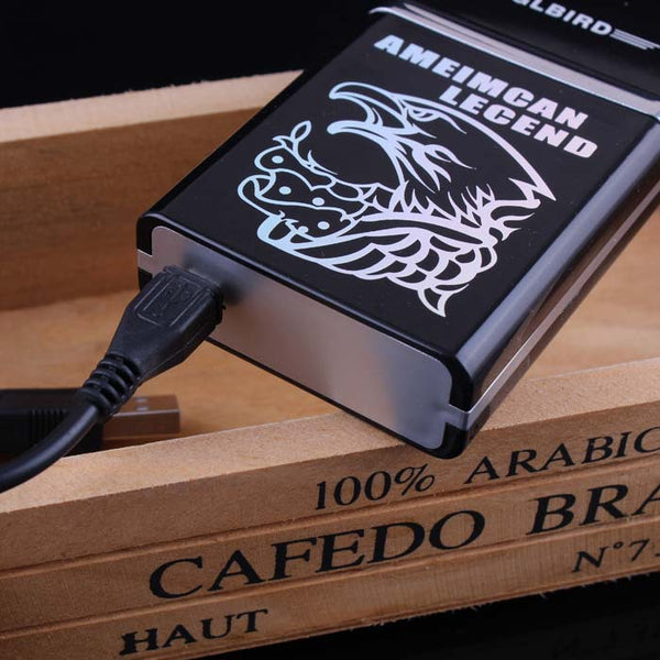 USB Lighter & Cigarette Box