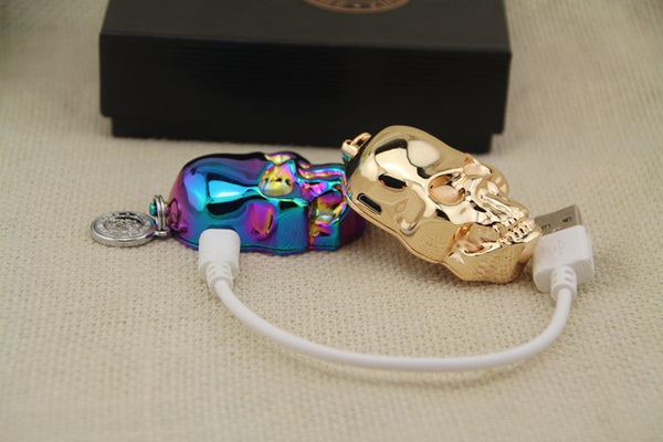 Mini Skull USB Lighter Keyring