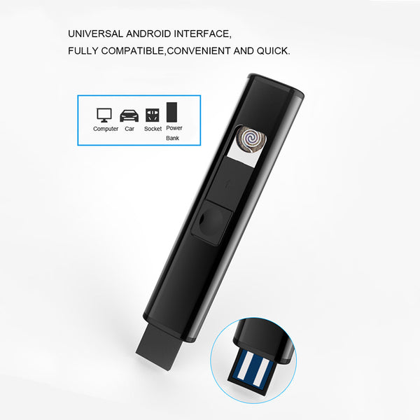 Thin Sensing Double Side USB Lighter